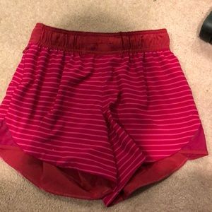 Lulu lemon red shorts